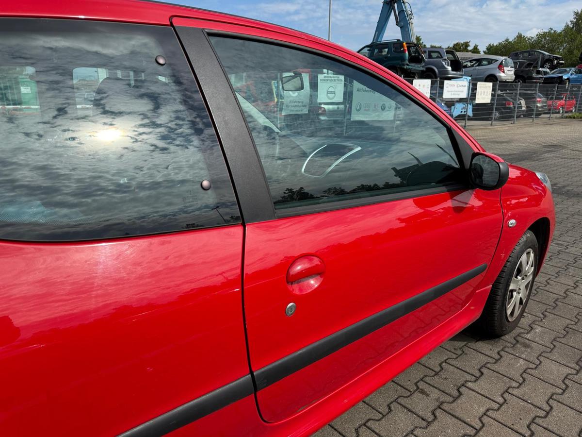 Peugeot 206+ original Tür vorn links KKN Rot Aden 3 Türer Rohbau BJ11